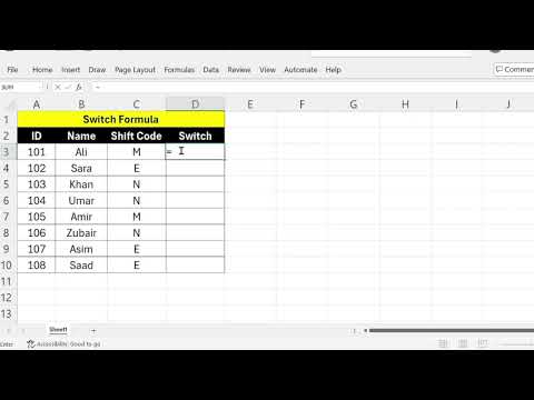 How to use SWITCH Formula in Excel  | Multiple Conditions Made Easy  | Excel Functions