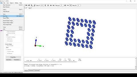 Building Core-Shell Nanowire in VESTA