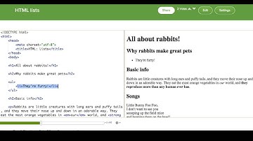 HTML: Lists | Intro to HTML/CSS: Making webpages | Computer Programming | Khan Academy