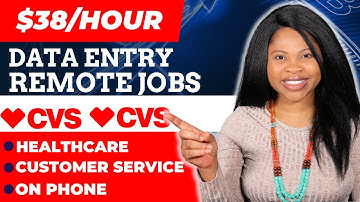 Data Entry Work From Home Jobs 2025: Remote Jobs, w/ CVS (On phone, Customer Service)