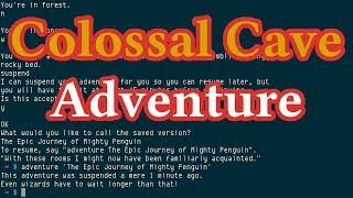 Colossal Cave Adventure from bsdgames, textual adventure game