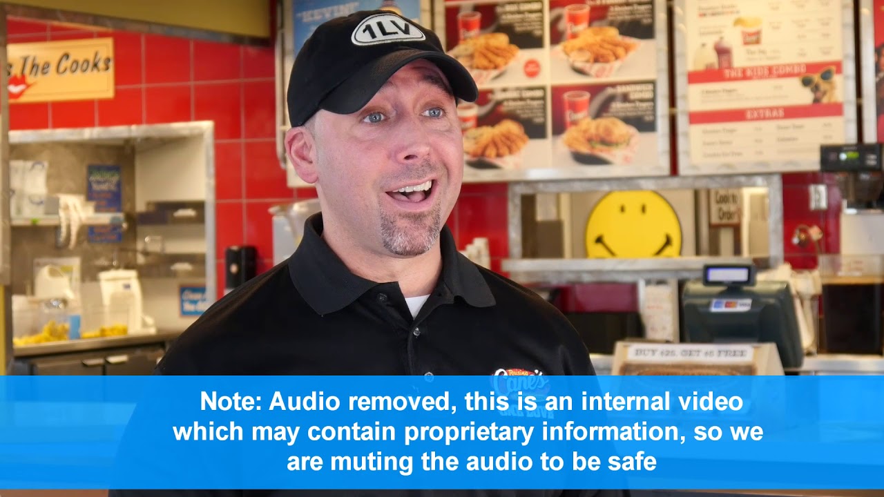 Raising Cane's, Corporate Video (video sample work) YouTube