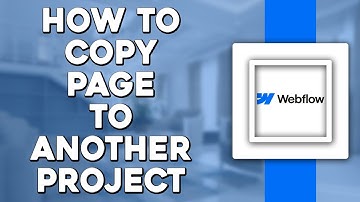 How To Copy Page To Another Project In Webflow (Quick Tutorial)