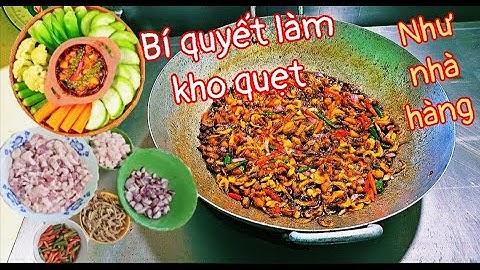 Chia sẻ bí quyết cách làm nước mắm kho quẹt chấm rau luộc tại nhà, ngon như nhà hàng
