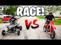 Street Race: Dirtbike vs Quad | Braap Vlogs