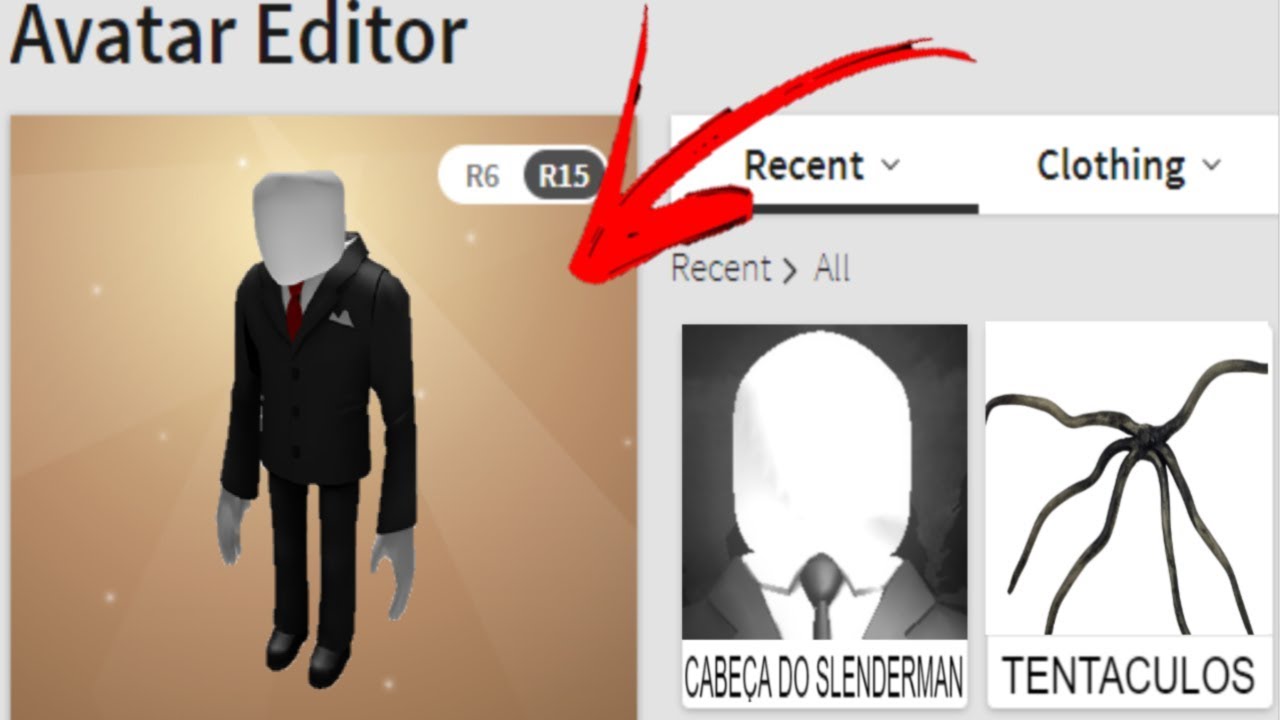 Como Virar O Slenderman No Roblox Youtube - gastando 960 robux no roblox youtube