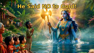 The Honest Woodcutter | Panchatantra Moral Story for Kids 🪓🌊 | Ajji Stories