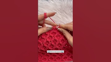 Click the link above for the full tutorial #texturef #diamondstitch by​⁠ #watchknitting