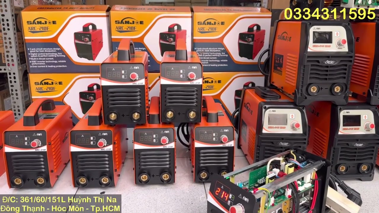 Chào đón năm mới lì xì ngay 300k Máy hàn que 3 bo ARC210F, máy hàn que 4 bo mma315 lì xì 400k