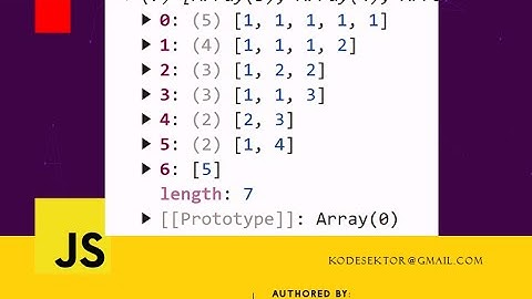 How to create integer partitions in JavaScript using recursion