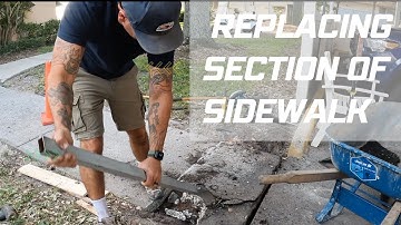 Replacing Small Section of Sidewalk