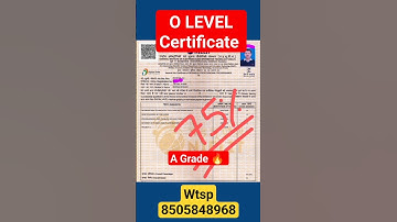 O LEVEL Certificate ll Congratulations Rizwan Ali ll #ahamadtechnology #olevelclass #olevelcourse