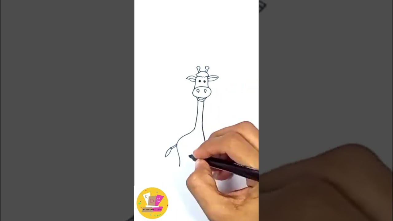 Beautiful 🦒 Giraffe drawing 🎨🎨🖌️🖍️🖌️