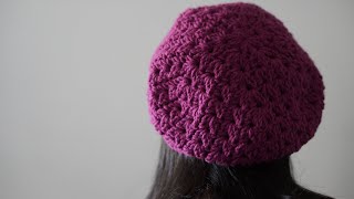How to Crochet an elegant and stylish beret - YouTube