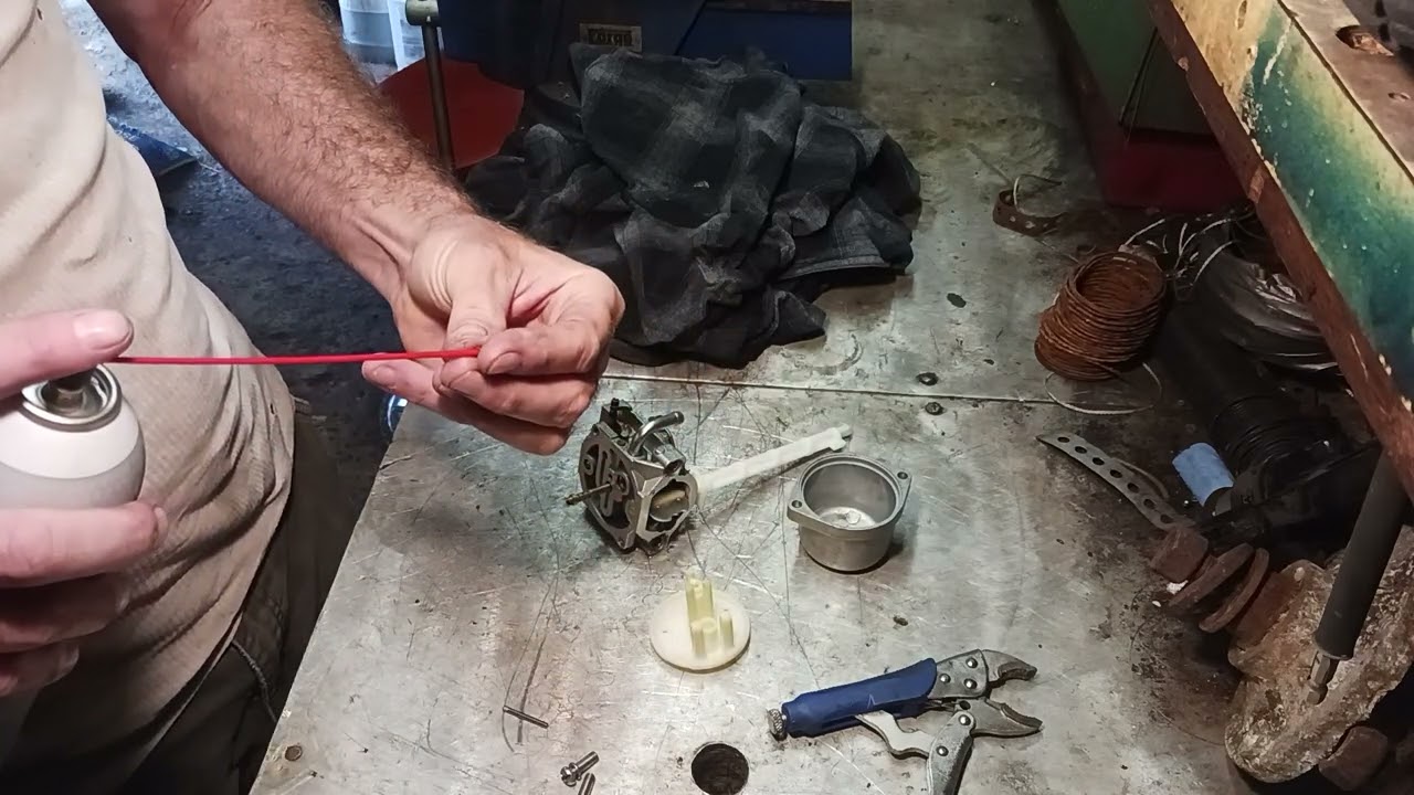 how to take off and clean a carburetor on a Briggs & Stratton snowblower 14 1/2 horsepower year 2017