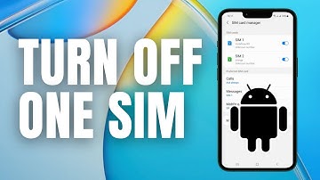 How to Disable One Sim in Dual Sim Phone (Android)