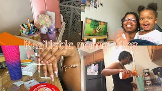 Realistic Mommy Vlog | New Press On’s Nails, Grocery Haul, Family Hang Out, Chill Vlog