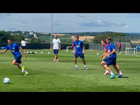 Video Ritiro in Germania, primo allenamento per l'Inter: Dimarco a parte per affaticamento. Le immagini