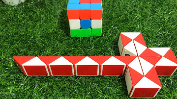 How to Make Sword with snake cube #rubikscube #snake #cube ❤️❤️
