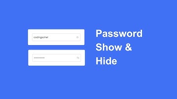 How to make Password Show Hide using HTML CSS and JavaScript | Coding Sohel