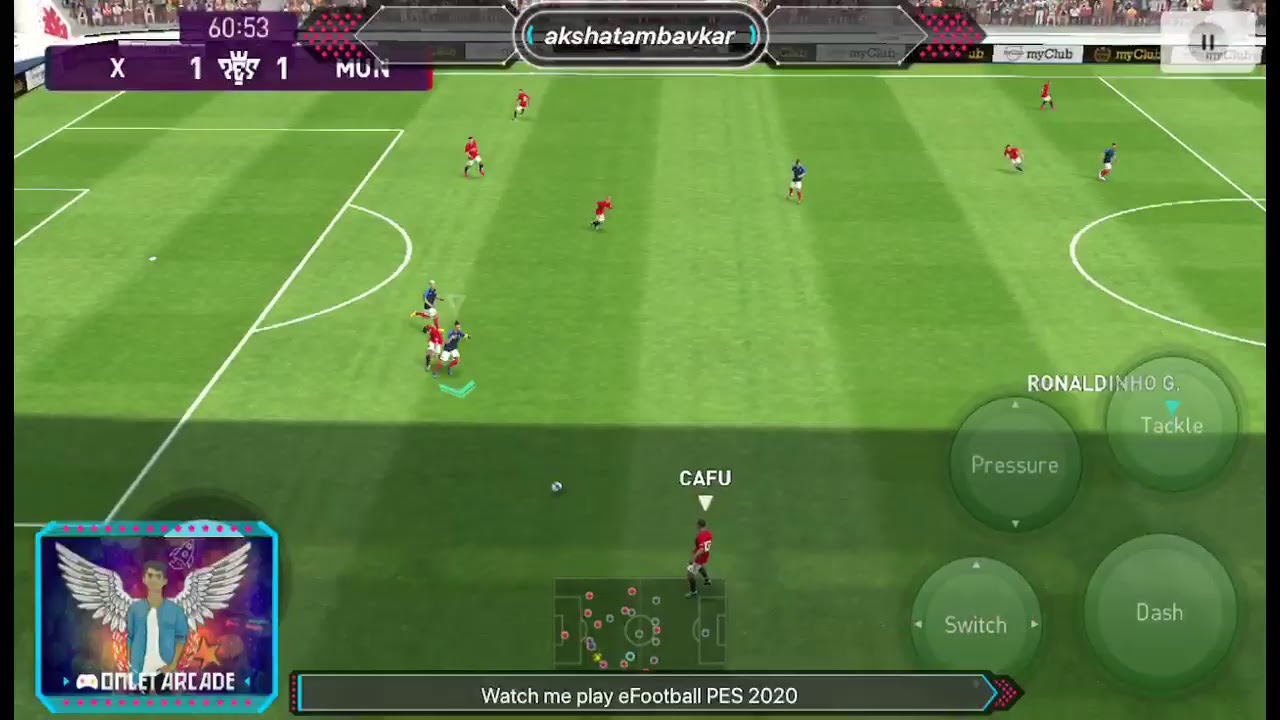 Watch me play Pes 2020 mobile - YouTube