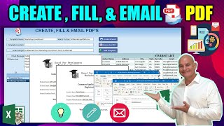 ملفات PDF القابلة للتعبئة ، املأها تلقائيًا ببيانات Excel وبريد إلكتروني غير محدود من جهات الاتصال screenshot 4