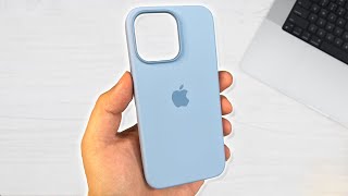 Funda iPhone 13 PRO MAX Apple Silicona FOG Blue MagSafe