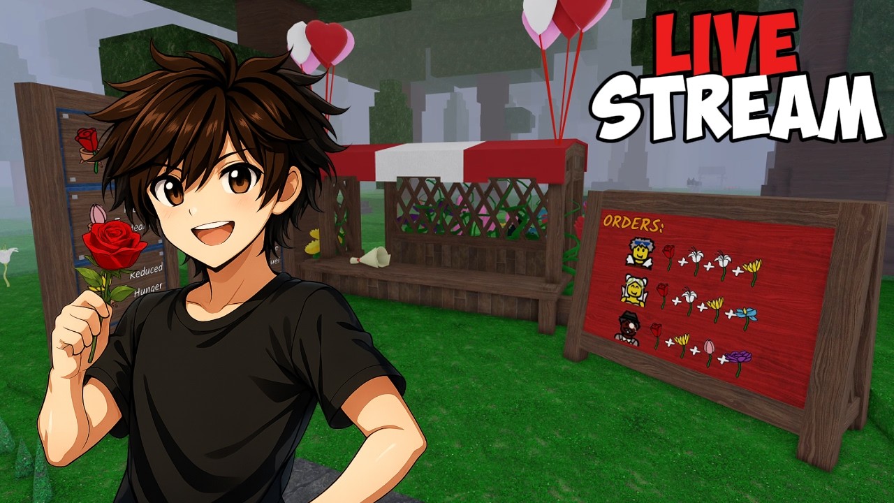 Valentine Update in 99 Nights  the Forest | Part 2 | Live Stream