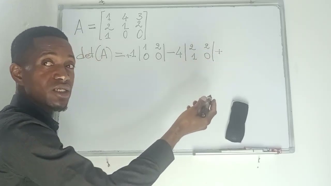 Trouver le déterminant d'une matrice 