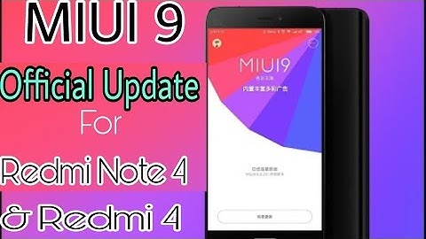MIUI 9 - official Update for Redmi Note 4 & Redmi 4 | Multiwindow and More