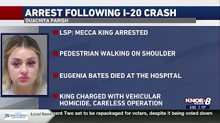 Monroe pedestrian killed after being hit on I-20, driver arrested