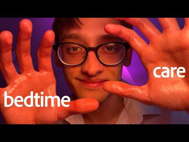 ASMR Caring for my Sleepyhead 🧸 Bedtime Massage, Feeding & Affirmations