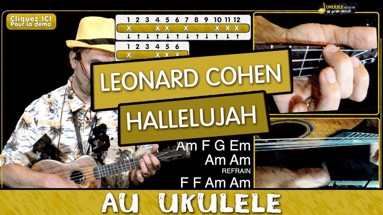 Apprendre Hallelujah LEONARD COHEN Tuto Ukulélé YouTube