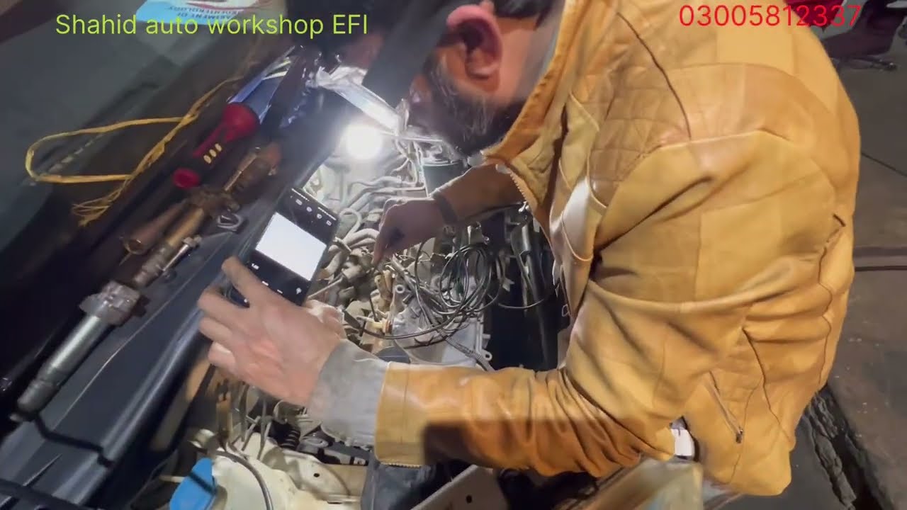 Intake valve clean plus full service fuel mileage control exhaust gas analyser used