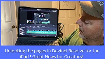 Unlocking the pages in DaVinci Resolve for the iPad! It’s Great News for Creators! #davinciresolve