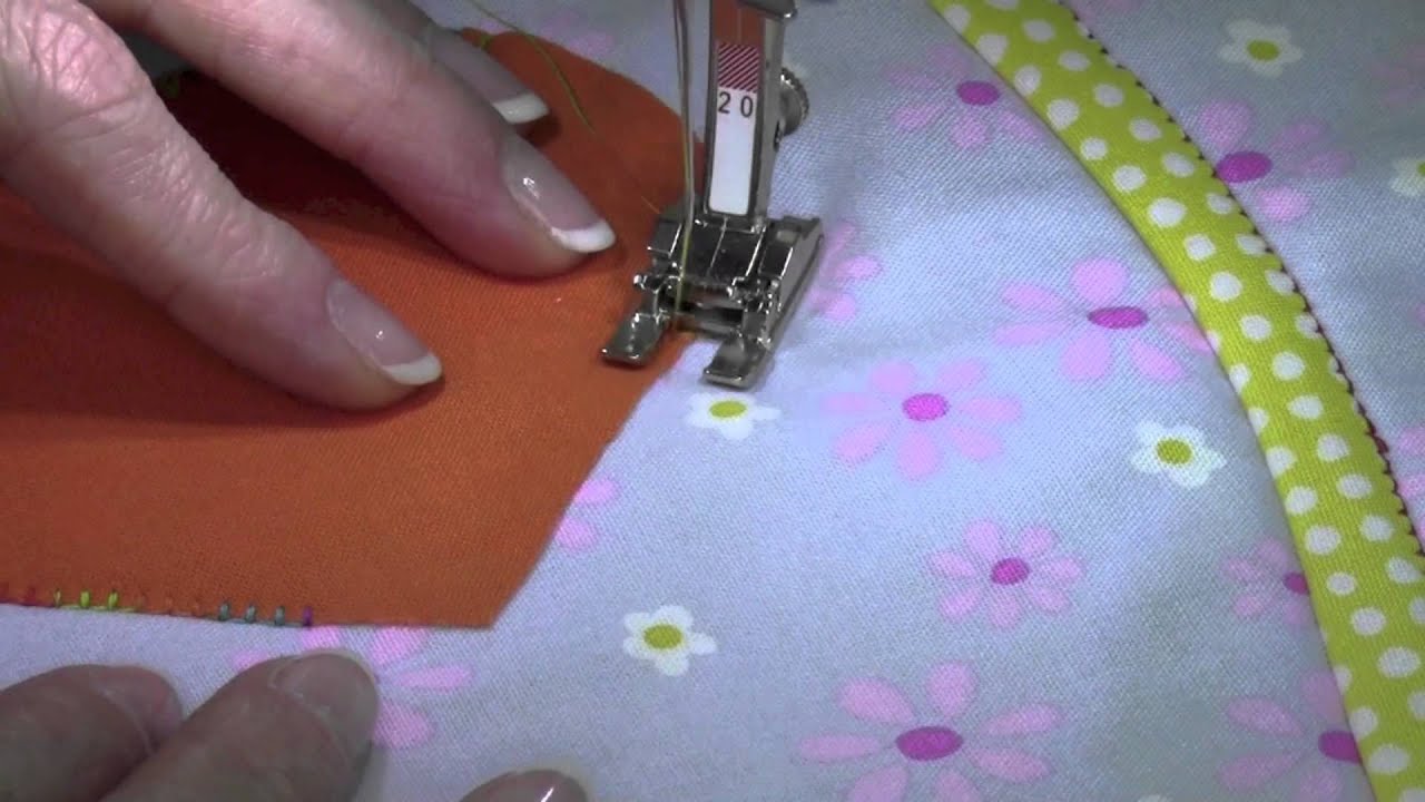 Bernina 380 34 Sara's Favorite Machine Applique Stitch YouTube
