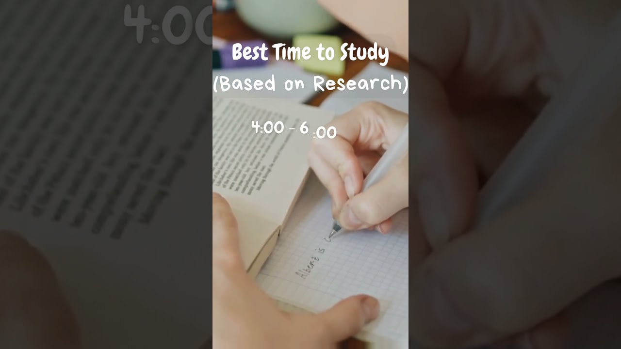 Best Time To STUDY 
