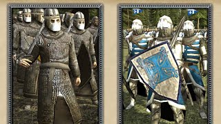 Medieval II: Total War 1vs1: Пешие нормандские рыцари vs Пешие благородные рыцари