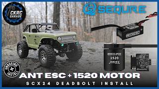 SCX24 Brushless Power! Sequre ANT ESC + 1520 Motor Test & Install