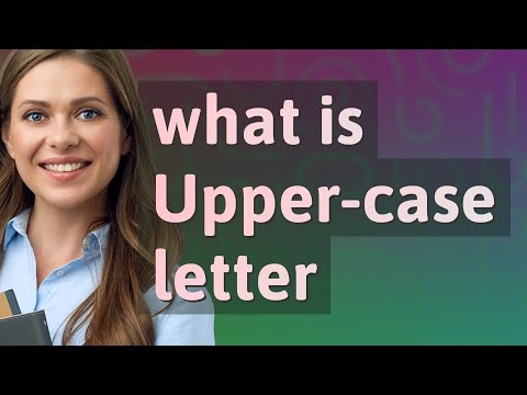 Upper-case letter |