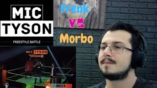 Reazione FRENK vs MORBO - Mic Tyson 2019 (Quarti di Finale, Turno 1) | Freestyle Battle REACTION