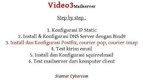 Install dan Konfigurasi Postfix, courier-pop, courier-imap-belajar linux-tutorial linux server 2017