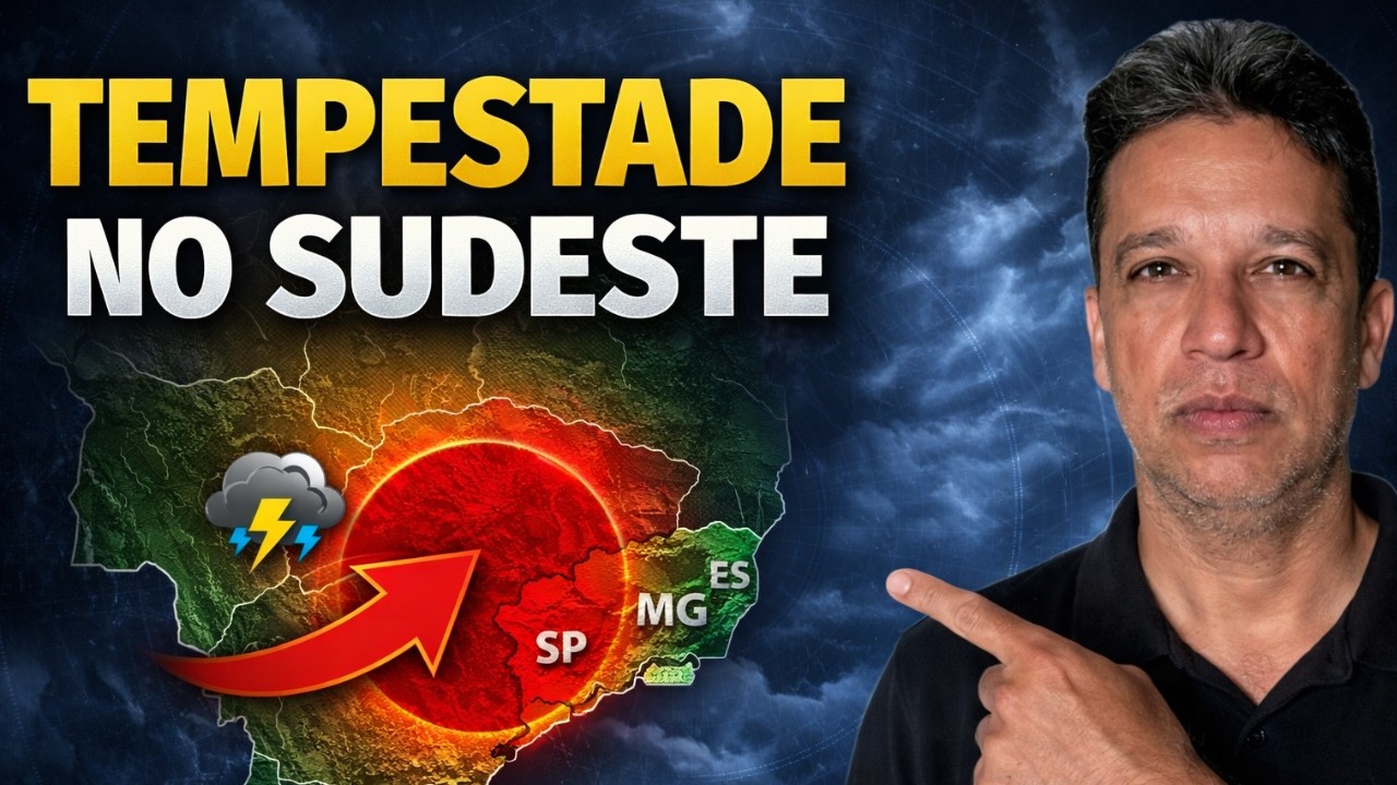 Urgente! Alerta no Sudeste: chuva forte, ventania, ressaca e queda de temperatura nos próximos dias