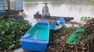 XUỒNG 5m4 CẮT LÁI  900kg  đi sông lớn 5m4 NGAN 1m2 CAO 40cm.sáu hoà