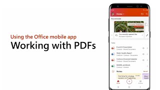 How to use the Office mobile app – Working with PDFs screenshot 5