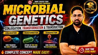 CSIR NET Life sciences Microbial genetics | conjugation transformation & transduction | #DrAjitRai