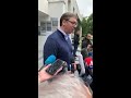 Predsednik Srbije Aleksandar Vučić na glasanju!