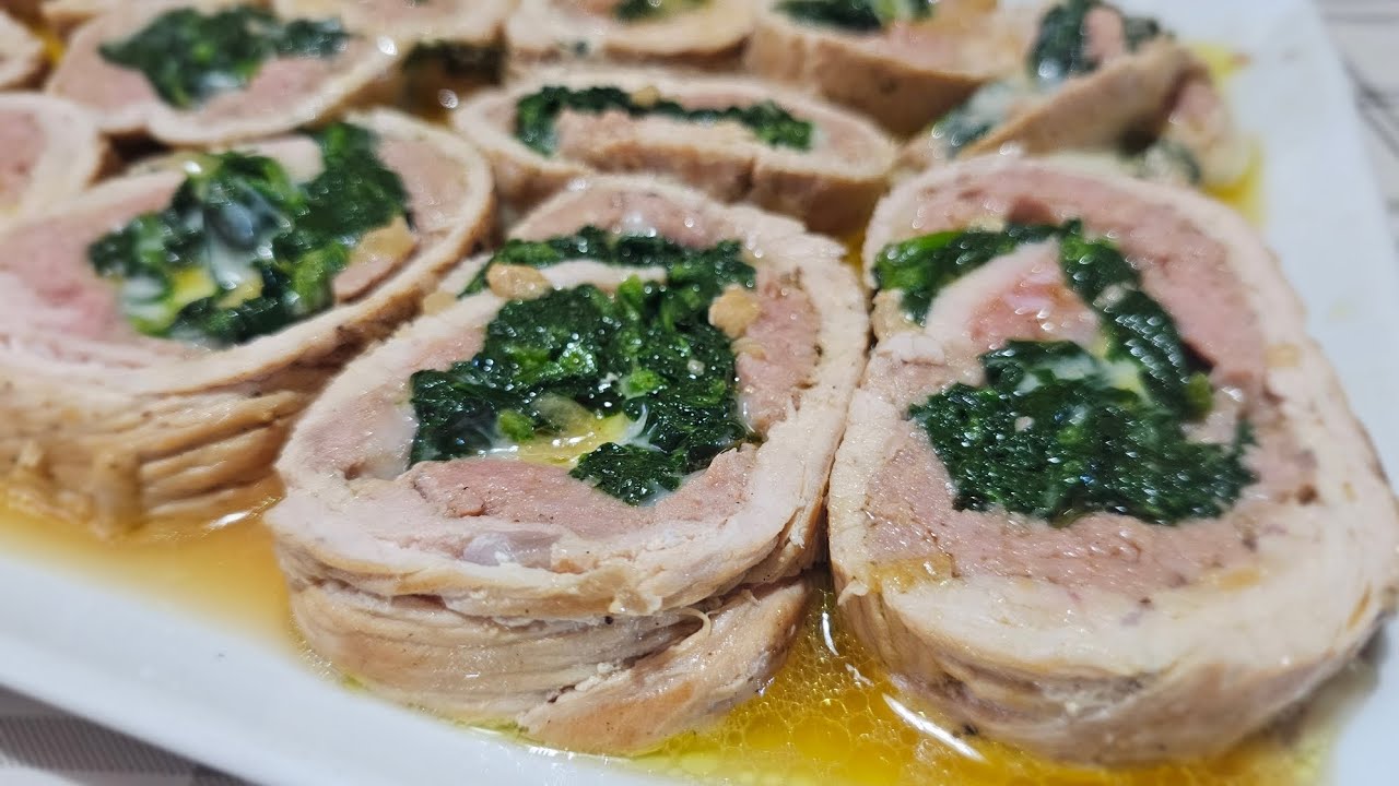 ROLLÈ DI TACCHINO FARCITO con salsiccia spinaci e scamorza 😉 