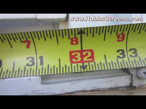 How To Measure & Install Insect Bug Screens Using Tension Springs