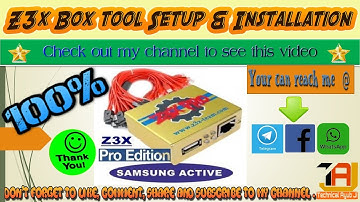 Z3x box Step buy Step  Setup and Installation